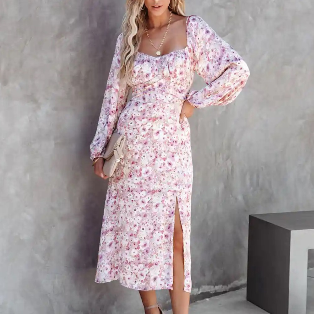 VICI Floral Midi Dress